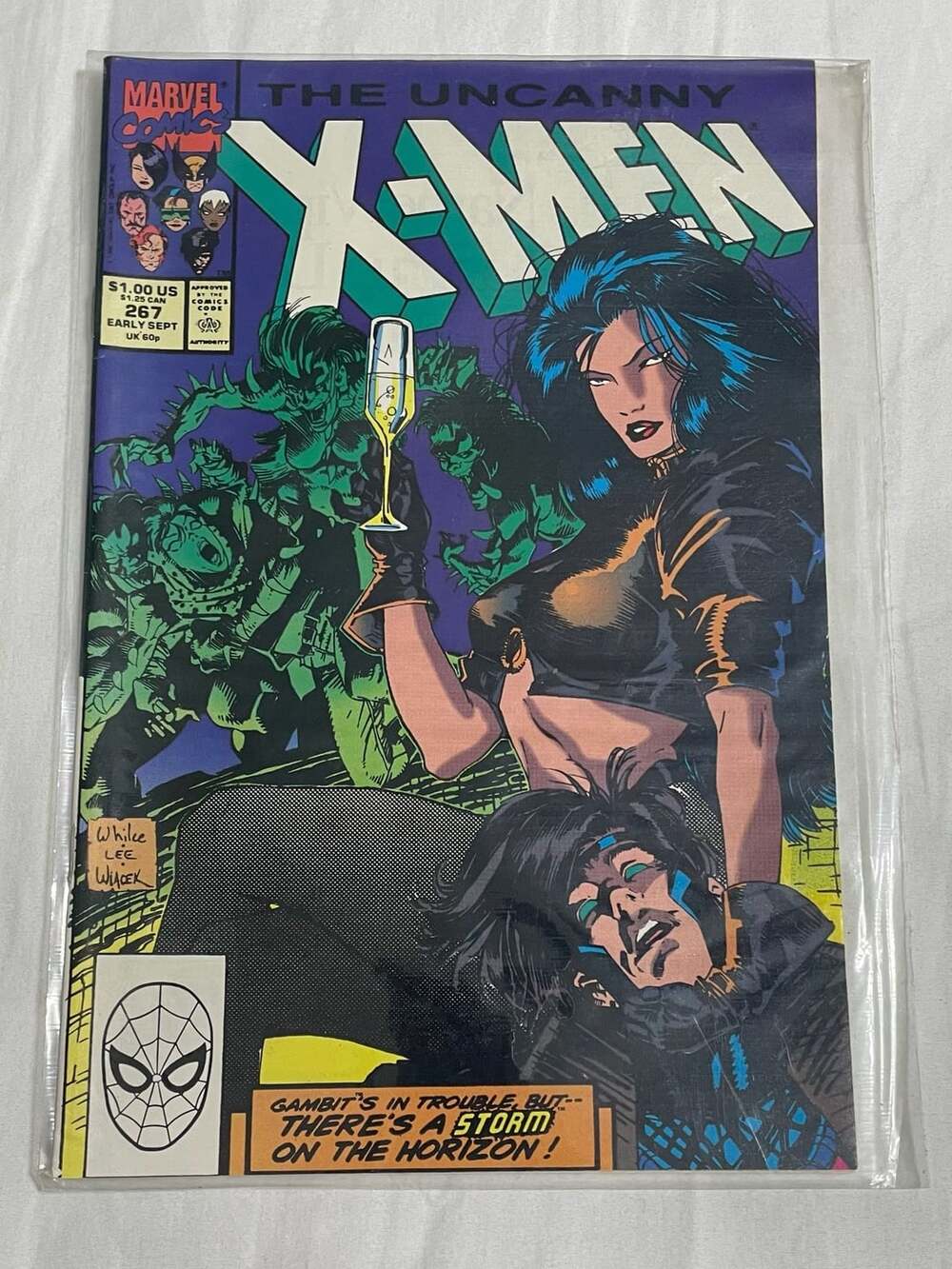 High graded The Uncanny X-Men #267 Marvel Comic Book 1990